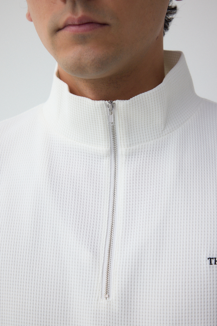 ワッフルハーフジッププルオーバー｜MEN｜251ISB90-223D｜AZUL BY